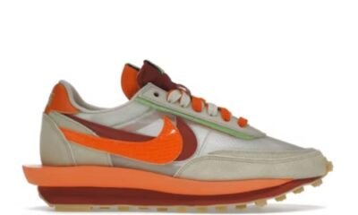 Nike LD Waffle sacai CLOT Kiss of Death Net Orange Blaze